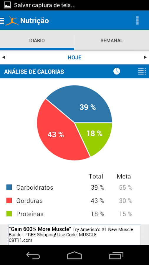 Contador de Calorias - screenshot