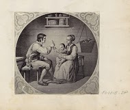 Fotoreproductie van (vermoedelijk) een prent naar een schilderij van Adolph Tidemand