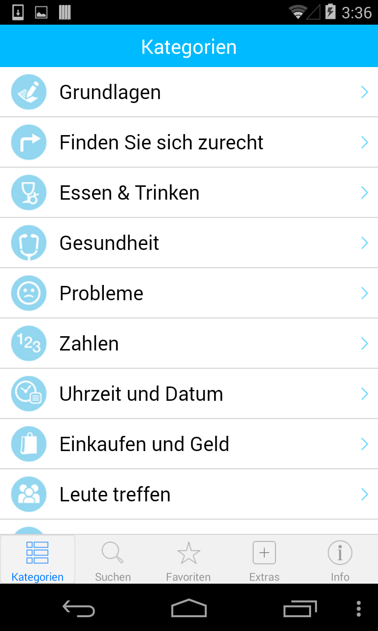 Android application Italian Translation with Audio screenshort