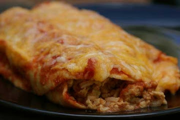 Cheeseless Chicken Enchiladas