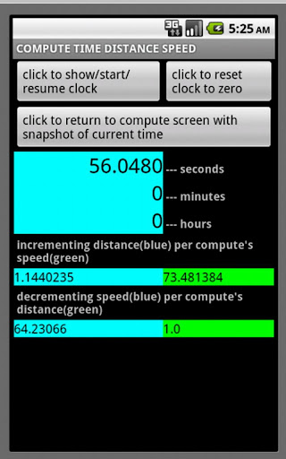 STOPWATCH SPEED DISTANCE TIME