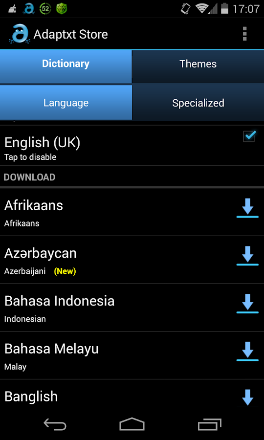 Adaptxt Keyboard - screenshot