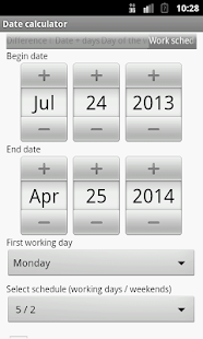  memungkinkan perhitungan dasar dengan tanggal dan berfungsi sebagai suplemen diberikan ke Download Aplikasi Калькулятор дат apk gratis untuk Android