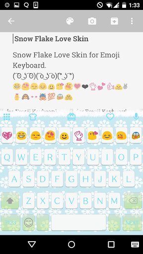 Snow Flake Love Keyboard