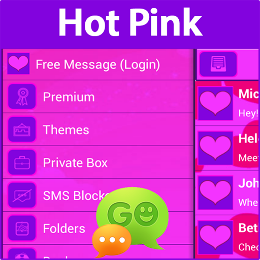GO短信加强版粉色 個人化 App LOGO-APP開箱王