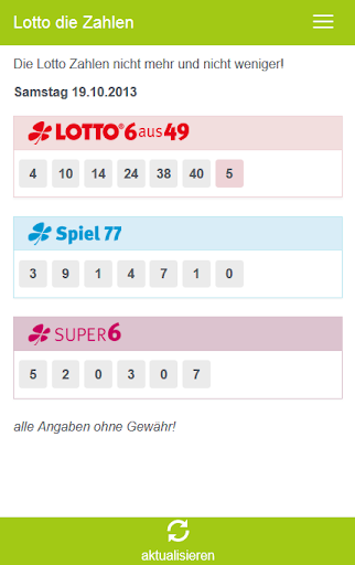 【免費新聞App】Lotto die Zahlen-APP點子