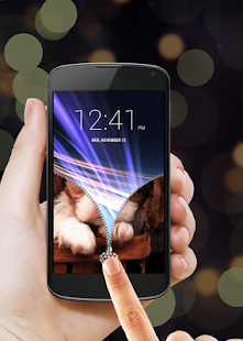 download Puppy Zipper Lock Screen free