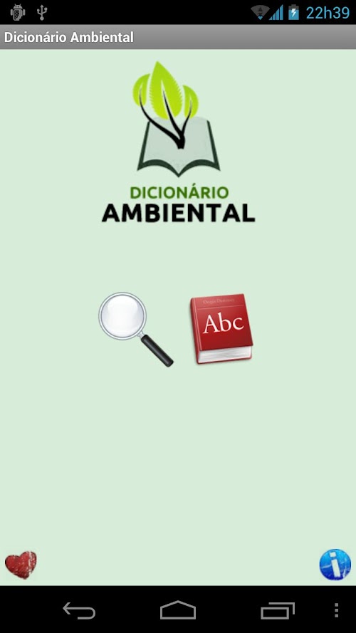 Android application Dicionário Ambiental - Brasil screenshort