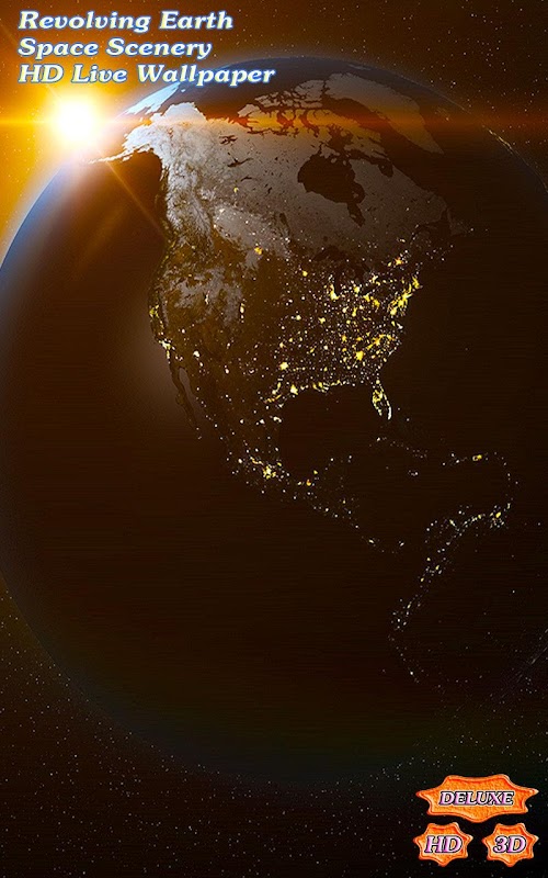 Android application Revolving Earth Space Scenery screenshort