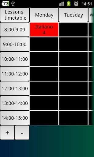 Lessons Timetable School