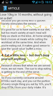 Weight Loss Articles Offline Screenshots 3