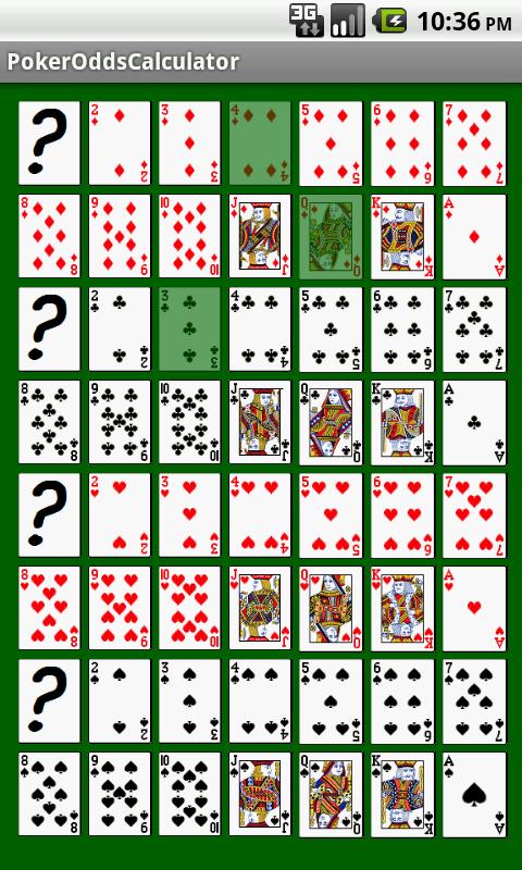 Poker Odds Calculator Android Screen 3