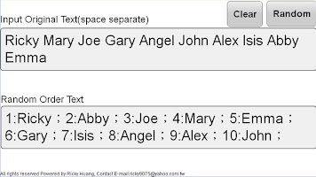 Random Order Text APK Screenshot Thumbnail #1