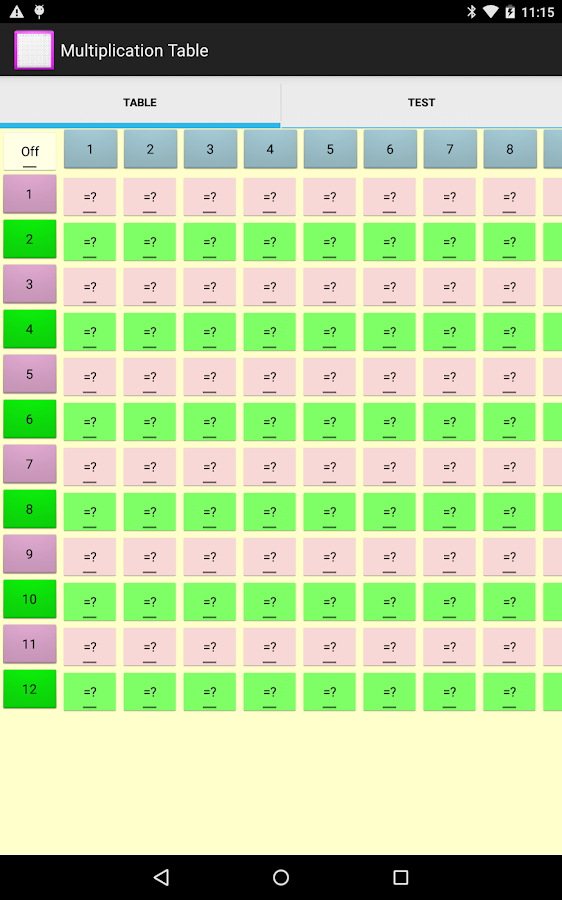 Multiplication Table - Android Apps on Google Play
