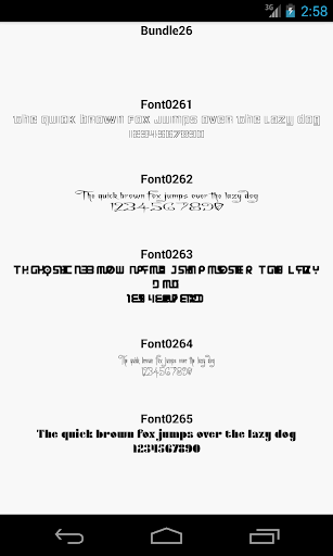 Fonts for FlipFont 26