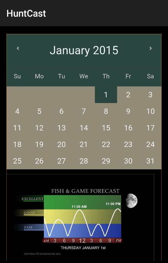 HuntCast by DataSport Screen 2
