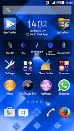 Sparkle Blue 2 Xperien Theme poster 7
