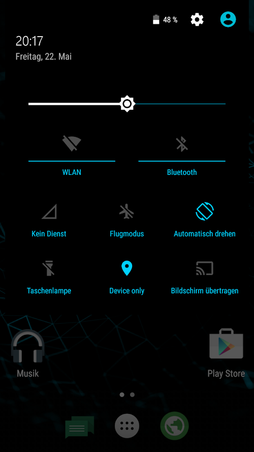 Android application Urban Holo Full cm12 Theme screenshort