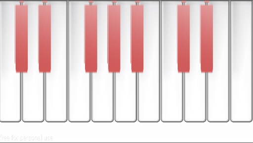 piano keyboard - piano bar
