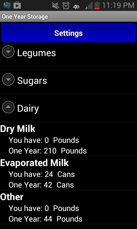 Android application One Year Storage screenshort