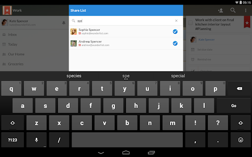 Wunderlist: To-Do List & Tasks - screenshot thumbnail