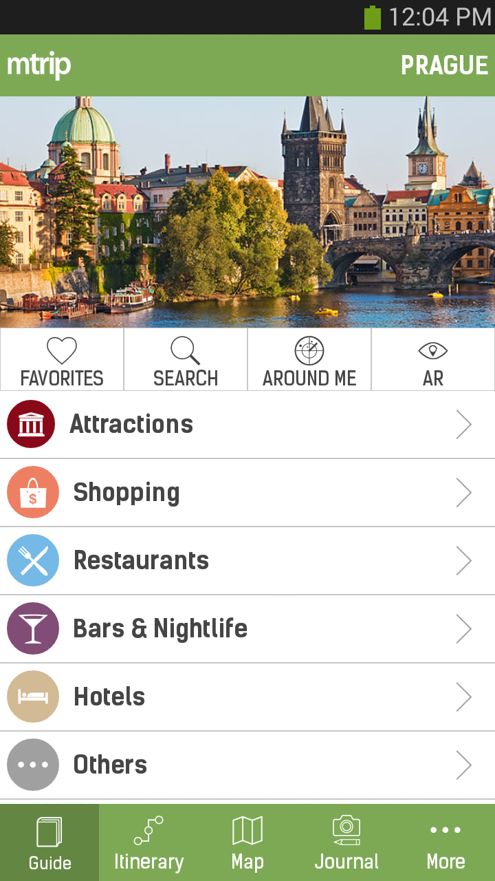 Prague Travel Guide - mTrip Screen 2