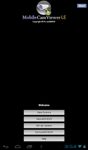 Tablet version MobileCamViewer