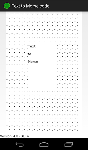 Text to Morse Code Beta