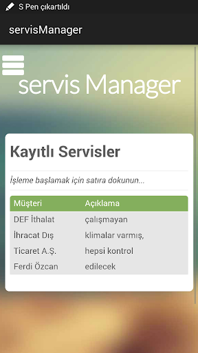 Servis Elemanı Takip