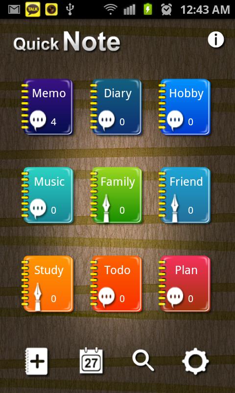 Android application Quick Note Pro screenshort