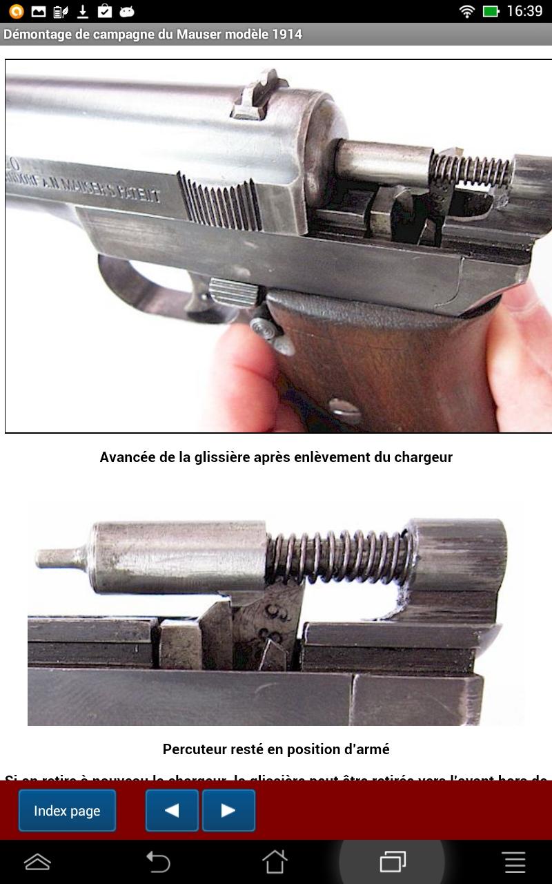 Pistolet Mauser 1914 expliqué Screen 2