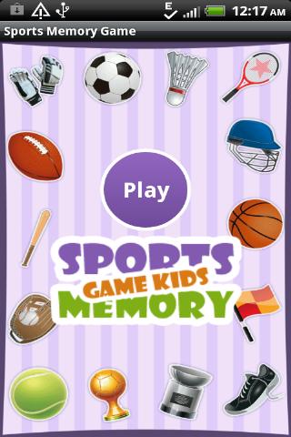 Sports Memory Game for Kids