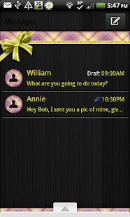 Lastest GO SMS - Purple N Yellow APK