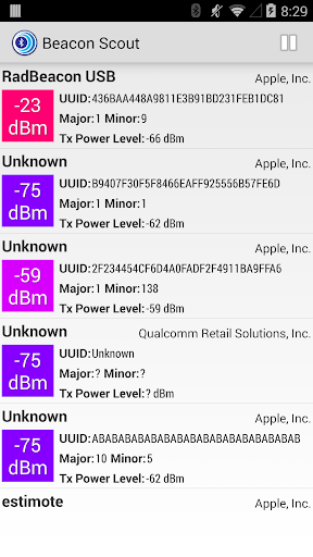 Beacon Scout: iBeacon scanner
