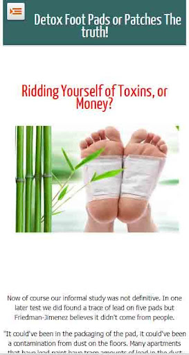 Detox Foot Pads and Patches