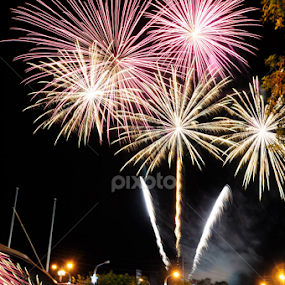 Fireworks by Cesar Cambay - Public Holidays Christmas