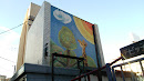 チビッ子広場隅の壁画