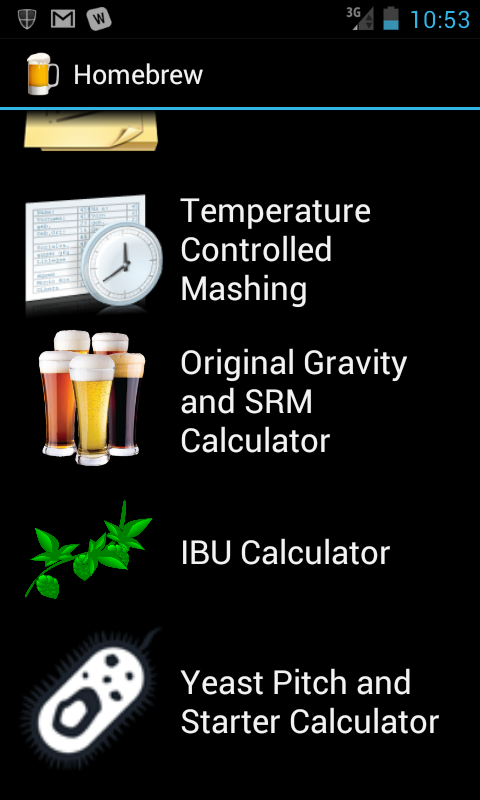 Android application Homebrew screenshort