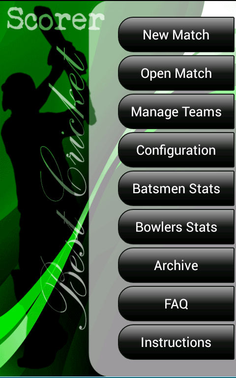 Best Cricket Scorer FULL Screen 1