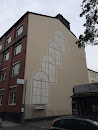 Bemaltes Haus Frankfurt West 