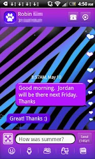 How to install Zebra Love Theme for GO SMS patch 1 apk for android