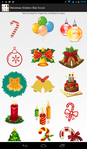 Christmas Stickers Chat Social