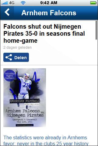 【免費運動App】Arnhem Falcons Football-APP點子