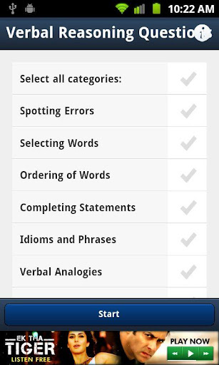 Verbal Reasoning Questions