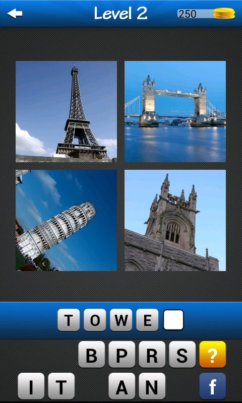 Android application Guess the word ~ 4 pics 1 word screenshort