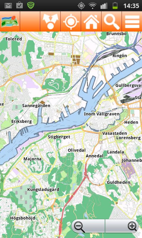 Gothenburg Offline mappa Map Screen 2