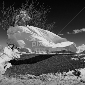 Escape from my cocoon by Valentin Sarca - Black & White Portraits & People