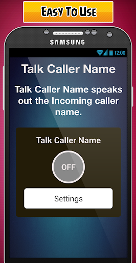 English Caller Name Talker