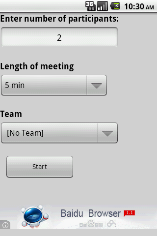 NR Standup Timer