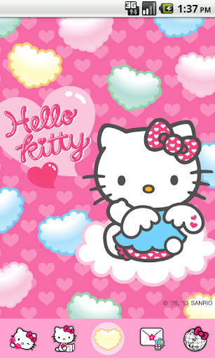 Hello Kitty Heart Colors Theme